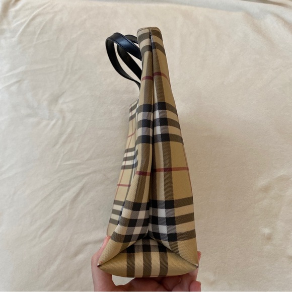 BURBERRY Nova Check Small Tote Size 10” x 12” - Picture 2 of 9